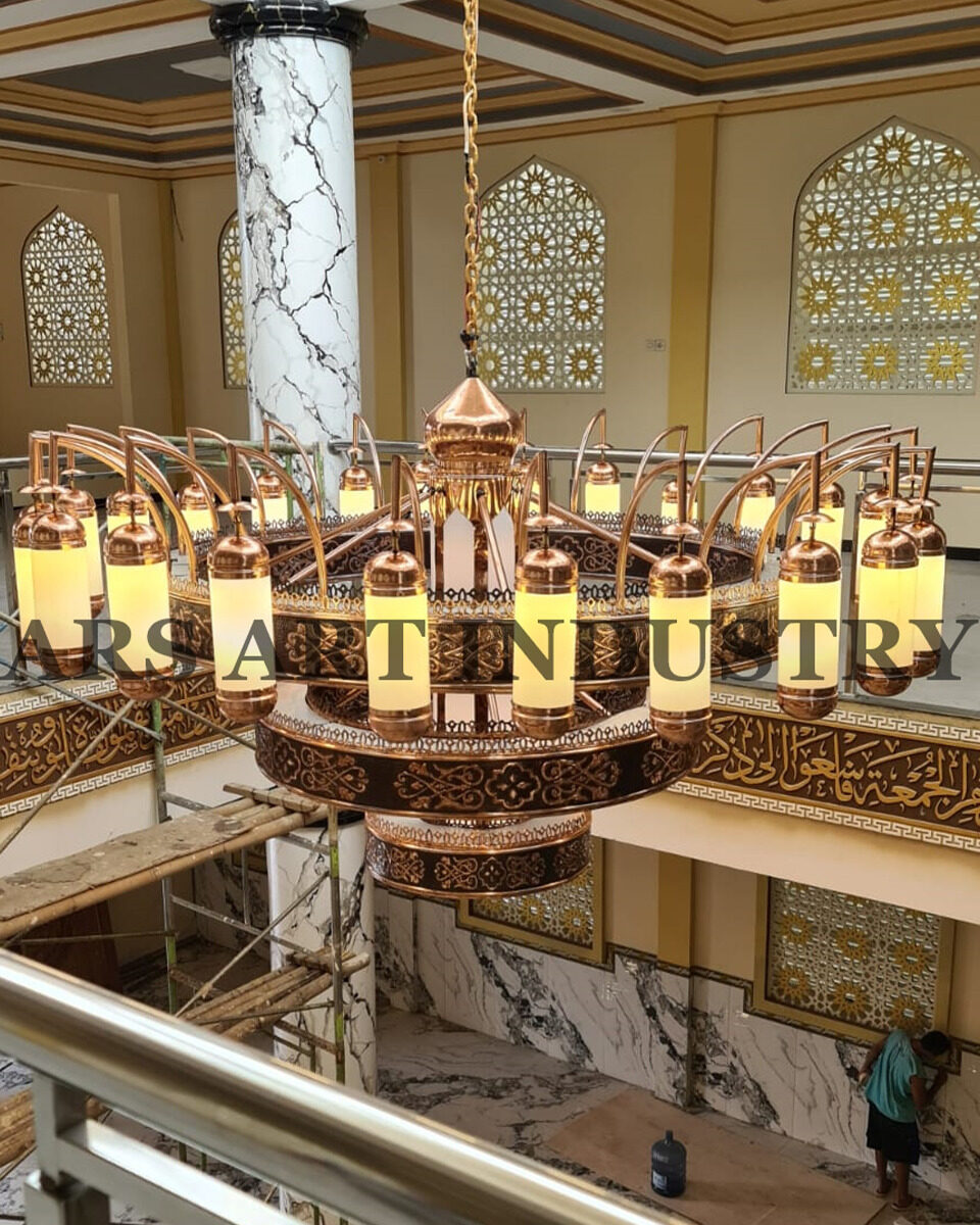 Lampu Gantung Masjid Diameter 250cm Model Quba – LGM005