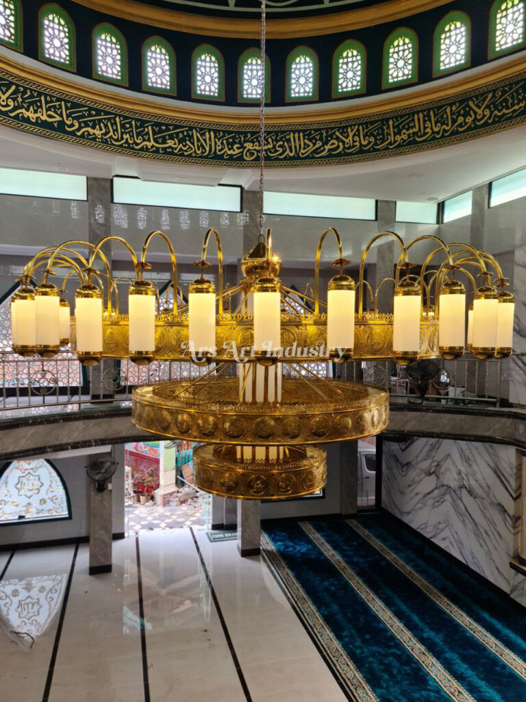 Lampu Gantung Masjid Diameter 400cm Model Quba – LGM018
