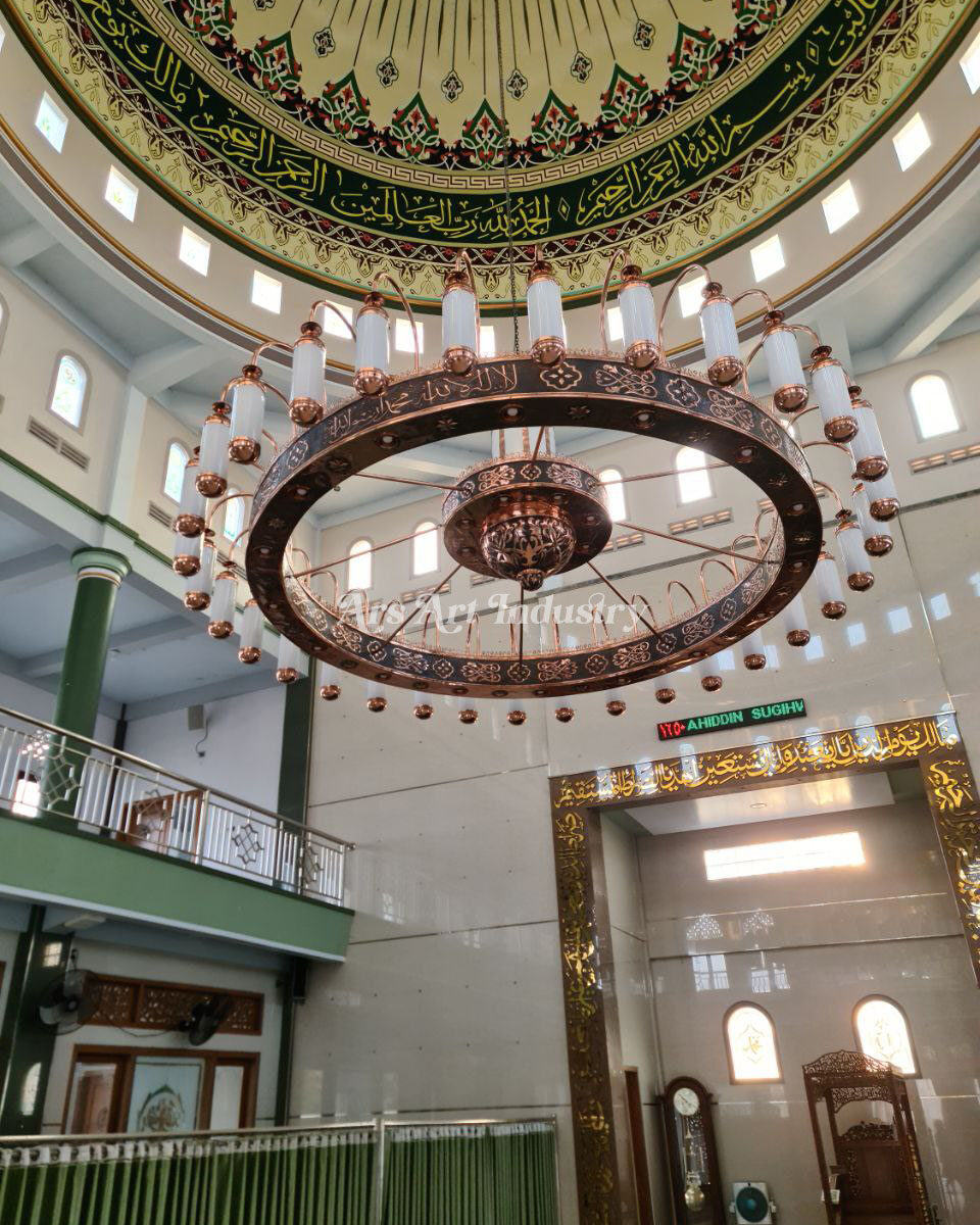 Lampu Gantung Masjid Diameter 400cm Model Nabawi – LGM017