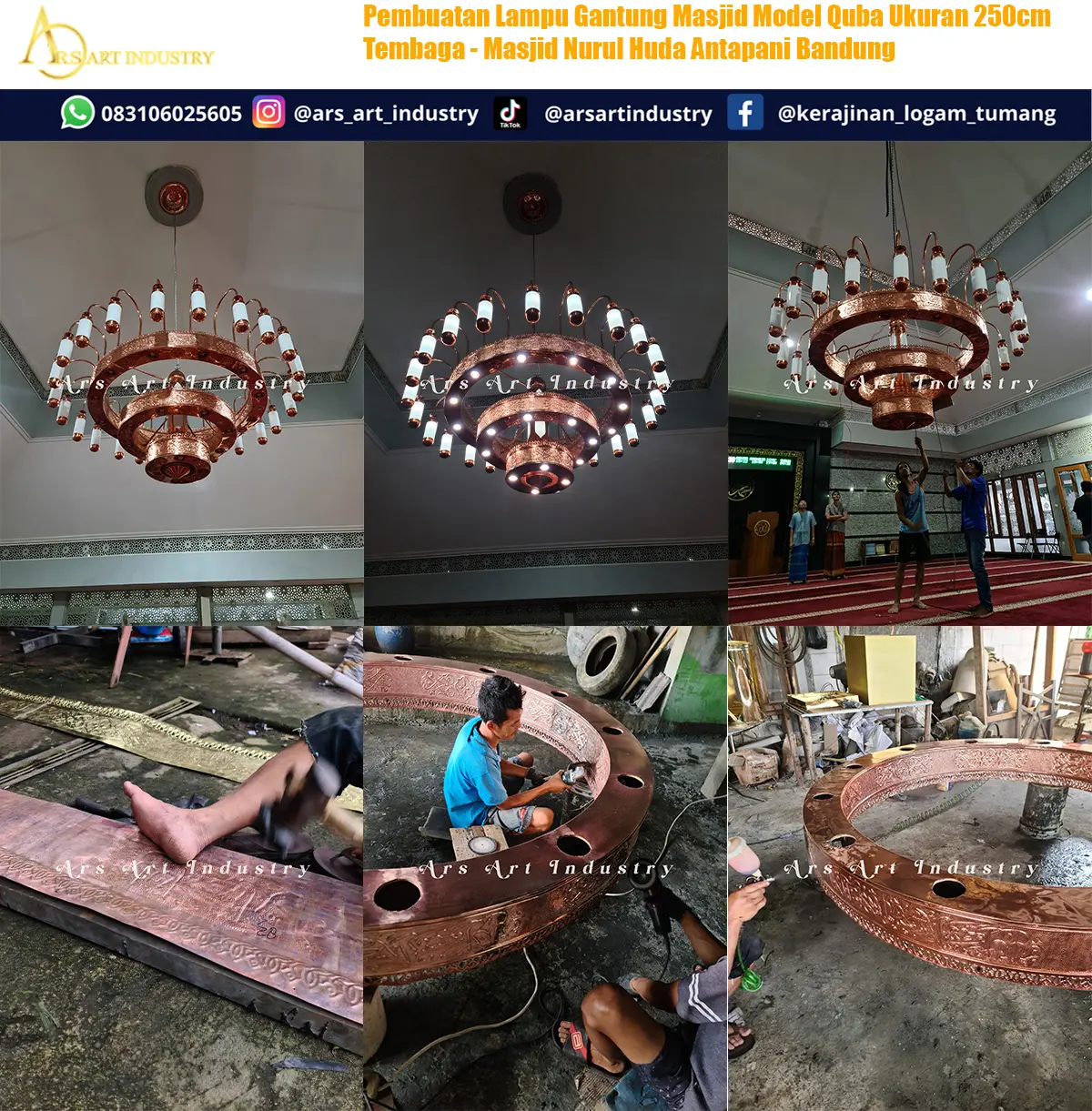lampu-gantung-masjid-tembaga
